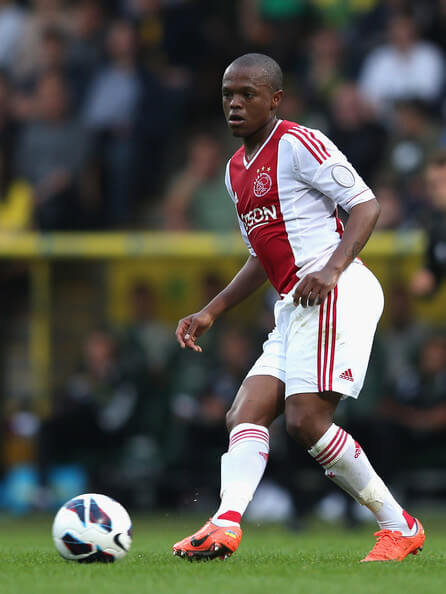 Thulani Serero of Ajax in action during the pre-season friendly match between Norwich City and Ajax at Carrow Road on July 31, 2012 in Norwich, England. (July 30, 2012 - Source: Mark Thompson/Getty Images Europe)