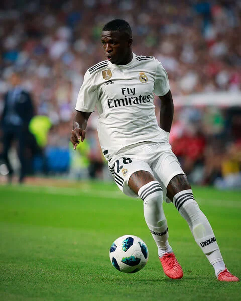 Vinicius Junior of Real Madrid CF controls the ball during the Santiago Bernabeu Trophy between Real Madrid CF and AC Milan at Estadio Santiago Bernabeu on August 11, 2018 in Madrid, Spain. (Aug. 10, 2018 - Source: Gonzalo Arroyo Moreno/Getty Images Europe)