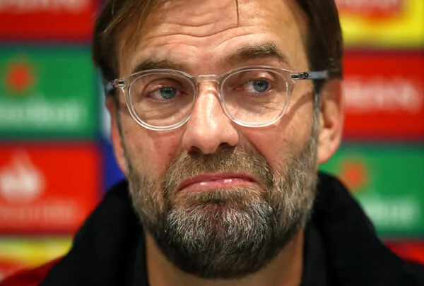 Liverpool manager, Jurgen Klopp during a Liverpool press conference ahead of their UEFA Champions League Group C match against SSC Napoli at Melwood Training Ground on December 10, 2018 in Liverpool, United Kingdom. (Dec. 9, 2018 - Source: Clive Brunskill/Getty Images Europe)