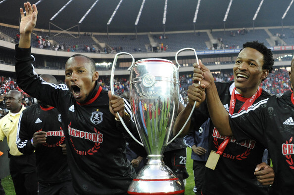 Orlando Pirates celebrate winning the Absa Premiership Final match against Golden Arrows at Orlando Stadium on May 21, 2011 in Soweto, South Africa. (May 20, 2011 - Source: Gallo Images/Getty Images Europe)