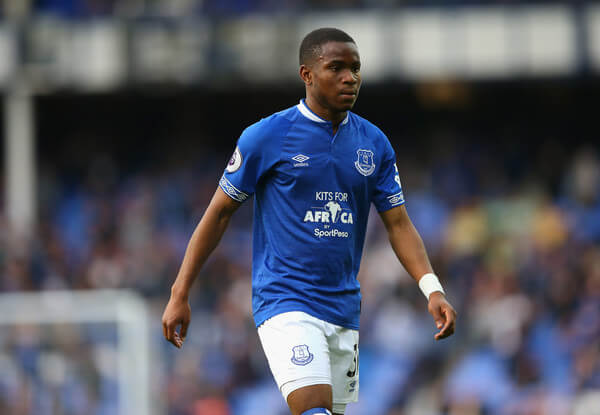Ademola Lookman of Everton looks on during the Premier League match between Everton FC and West Ham United at Goodison Park on September 16, 2018 in Liverpool, United Kingdom. (Sept. 15, 2018 - Source: Alex Livesey/Getty Images Europe)