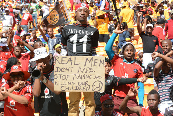 Fans during the Absa Premiership match between Orlando Pirates and Kaizer Chiefs at FNB Stadium on October 26, 2013 in Soweto, South Africa. (Oct. 25, 2013 - Source: Gallo Images/Getty Images Europe)