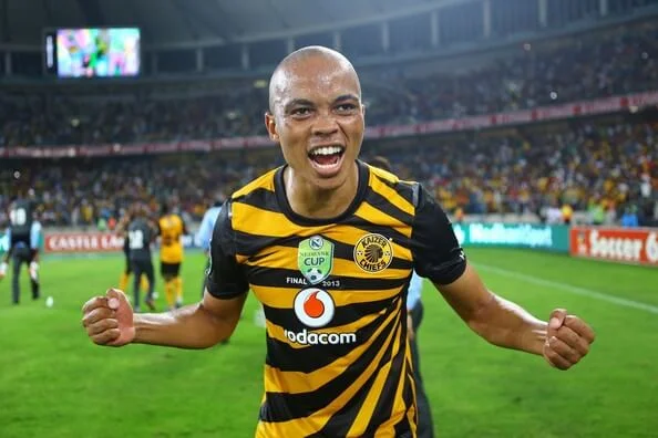 Siyabonga Nkosi of the Chiefs celebrates after the Nedbank Cup Final between SuperSport United and Kaizer Chiefs at Moses Mabhida Stadium on May 25, 2013 in Durban, South Africa. (Dec. 31, 1999 - Source: Gallo Images/Getty Images Europe)