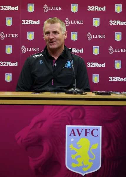 Dean Smith manager of Aston Villa during a press conference at Villa Park Stadium on October 15, 2018 in Birmingham, England. (Oct. 14, 2018 - Source: Catherine Ivill/Getty Images Europe)