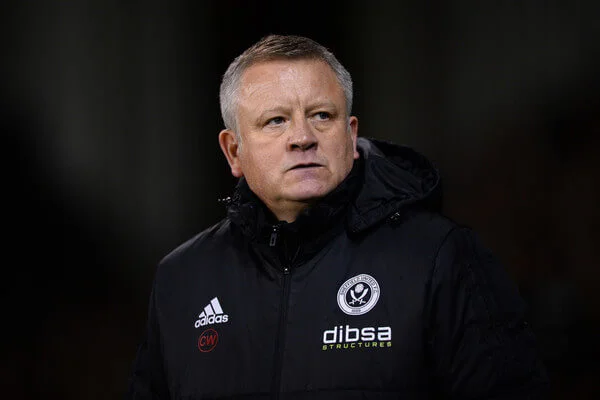 Chris Wilder manager of Sheffield United looks on during the Sky Bet Championship match between Sheffield United and Sheffield Wednesday at Bramall Lane on January 12, 2018 in Sheffield, England. (Jan. 11, 2018 - Source: Nathan Stirk/Getty Images Europe)