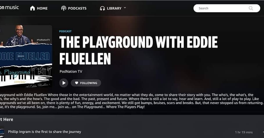 The Playground with Eddie Fluellen  was selected to be included in the Premiere of the Amazon Music Podcast Division World wide! @AmazonMusic #PodNationTV  #ThePlayground #PodcastsOnAmazonMusic 
https://music.amazon.com/podcasts/08c73d00-9d14-405b-a5