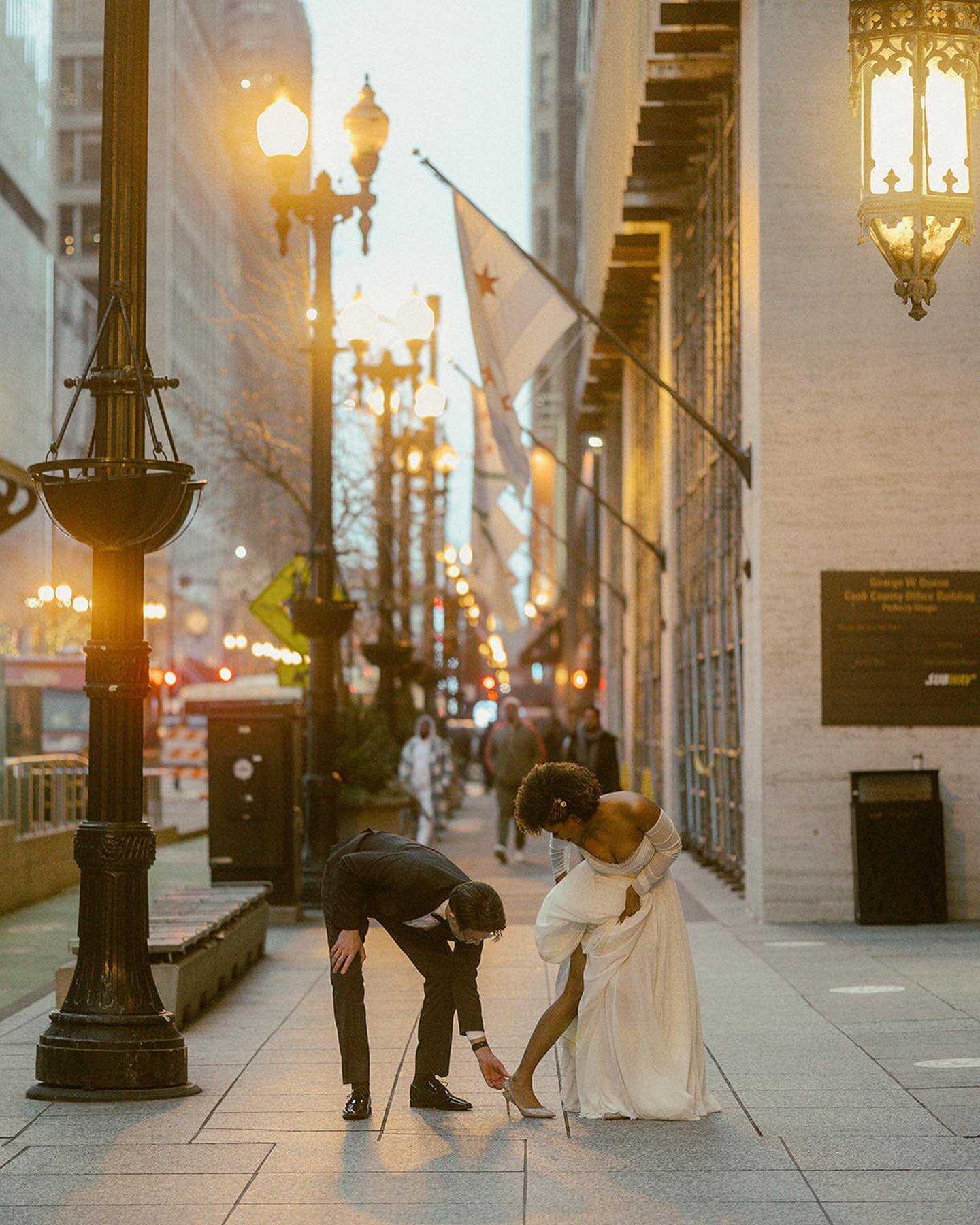 Tim + Rachel just being so madly in love. What an absolute joy it was to document their intimate wedding Downtown at The Chicago Temple Building! 2023 is filling up fast so let&rsquo;s connect if you are looking for some dreamy photos of you and your
