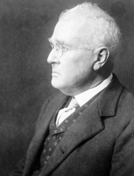Horace Fletcher (1849-1919), also known as "The Great Masticator." He was born in Lawrence, MA, where I grew up. 