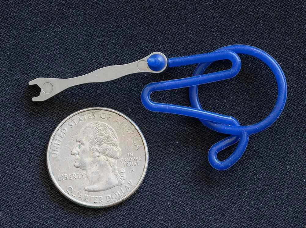 The small wrench used to turn the MSE screw.