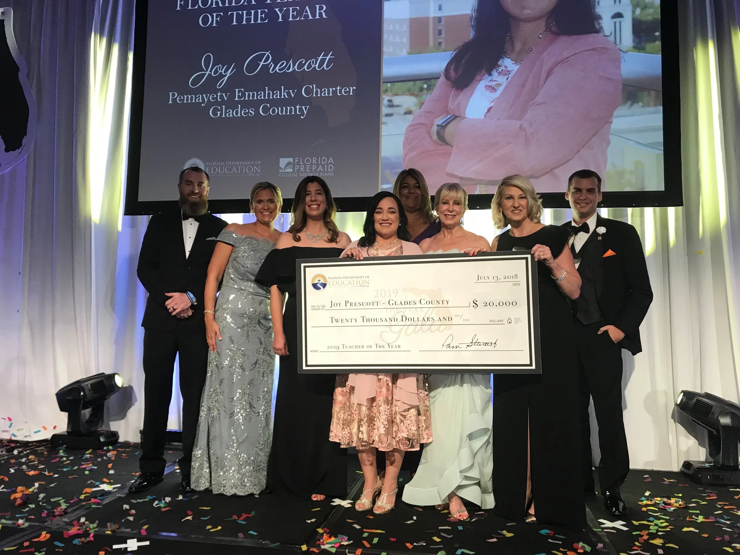 First Lady Ann Scott Announced Joy Prescott, Glades County Educator, as the 2019 Teacher of the Year