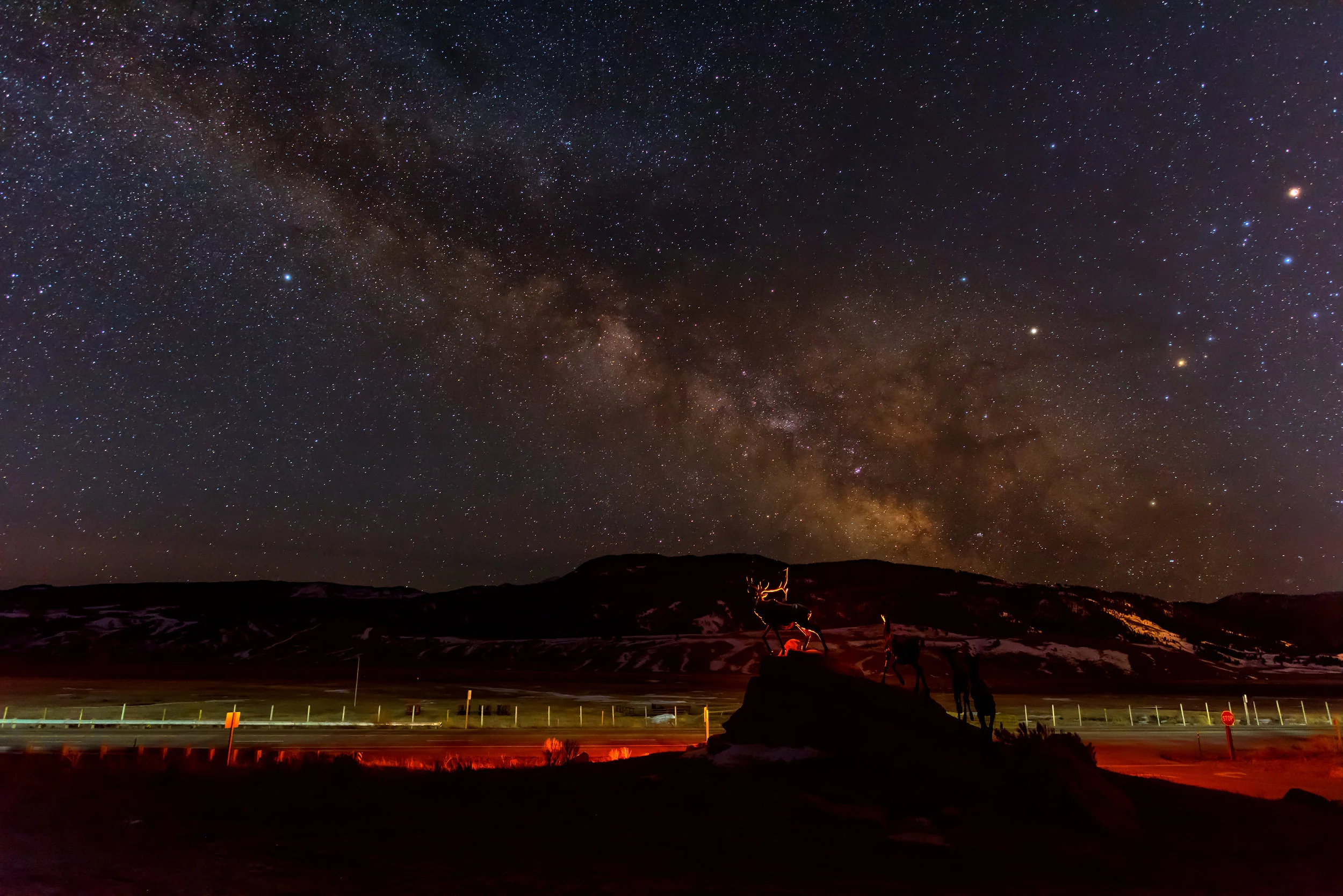 Milky Way Above National Elk Refuge
