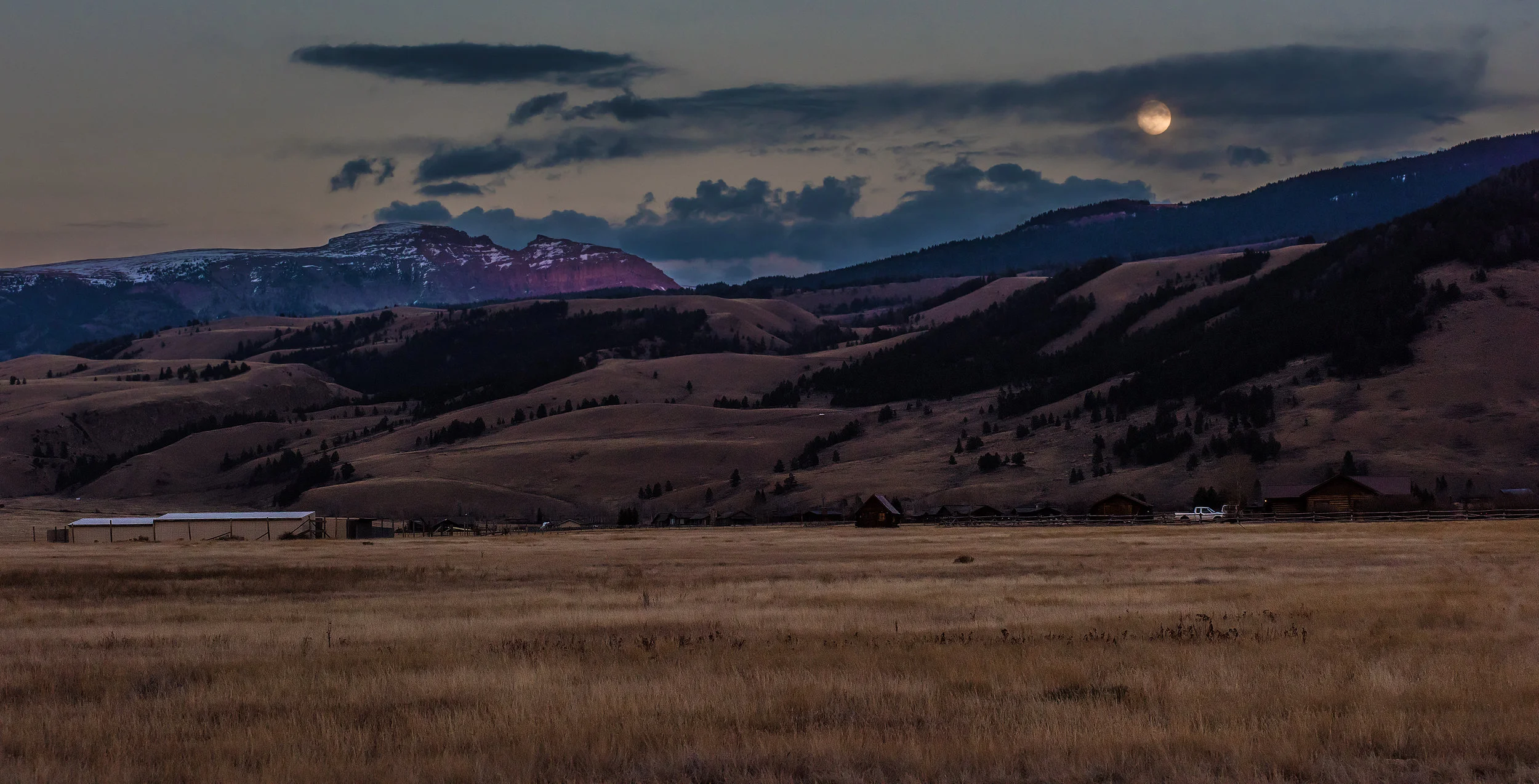 Sleeping Indian & Super Moon