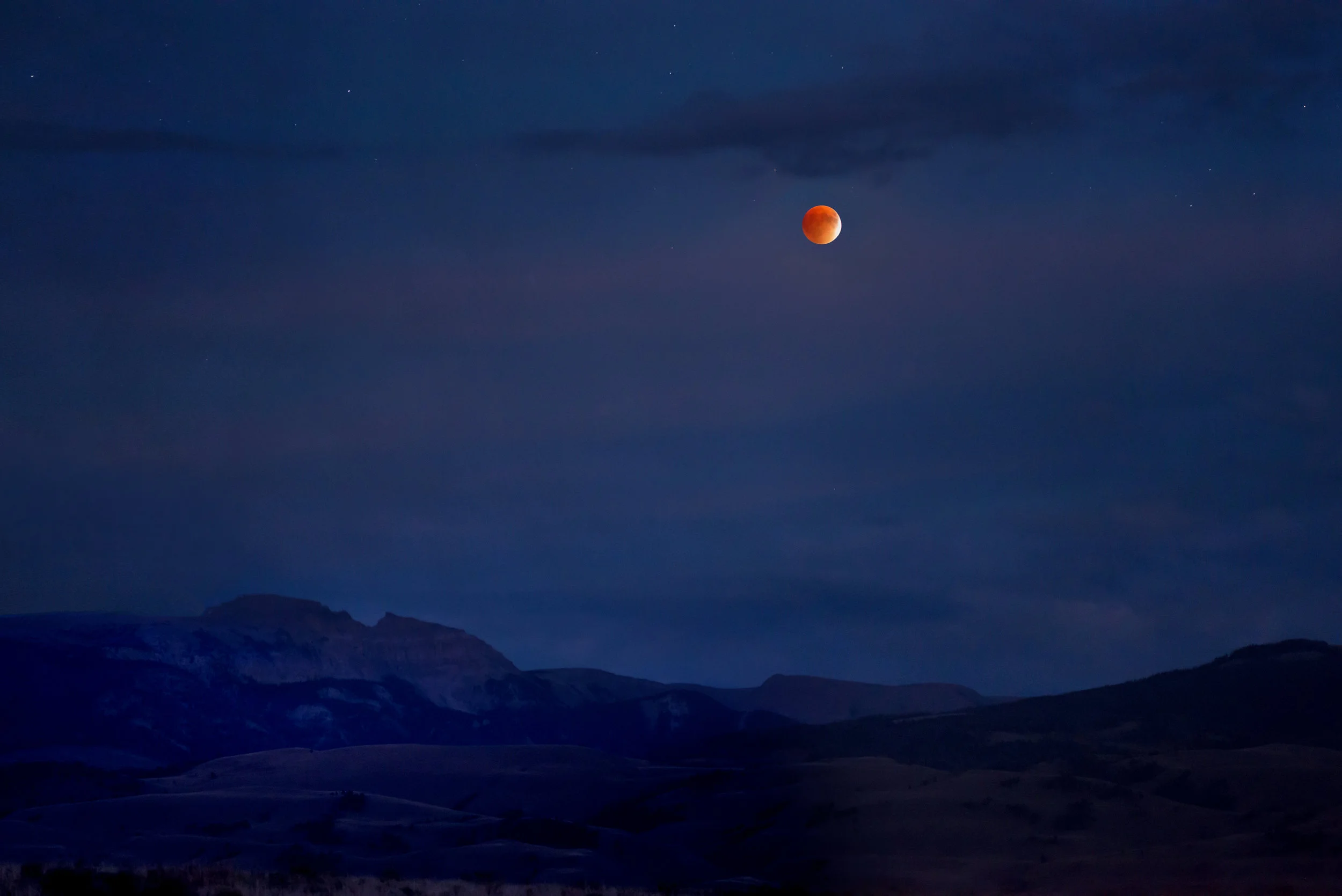 Sleeping Indian & Blood Moon