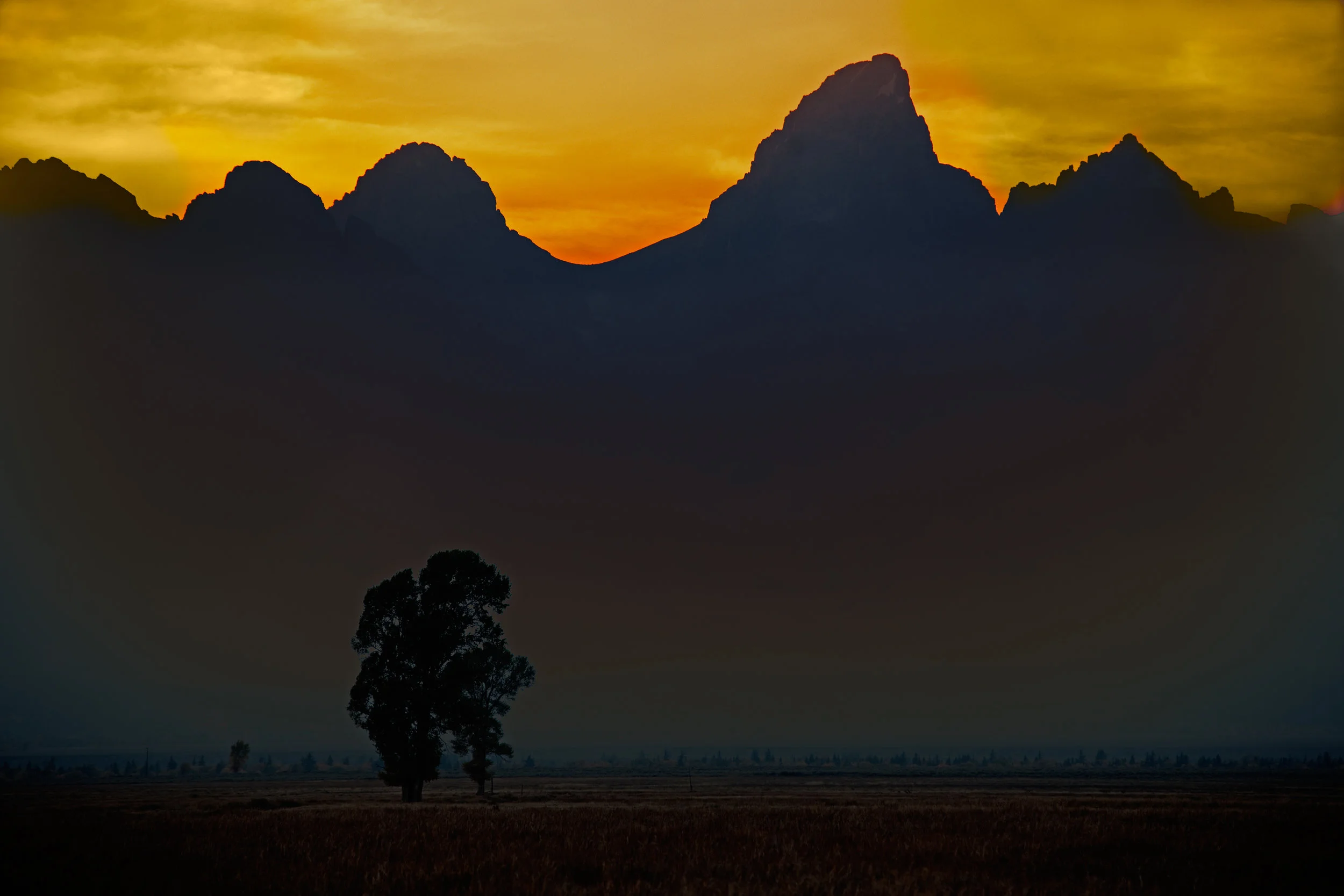 Tetons At Dusk