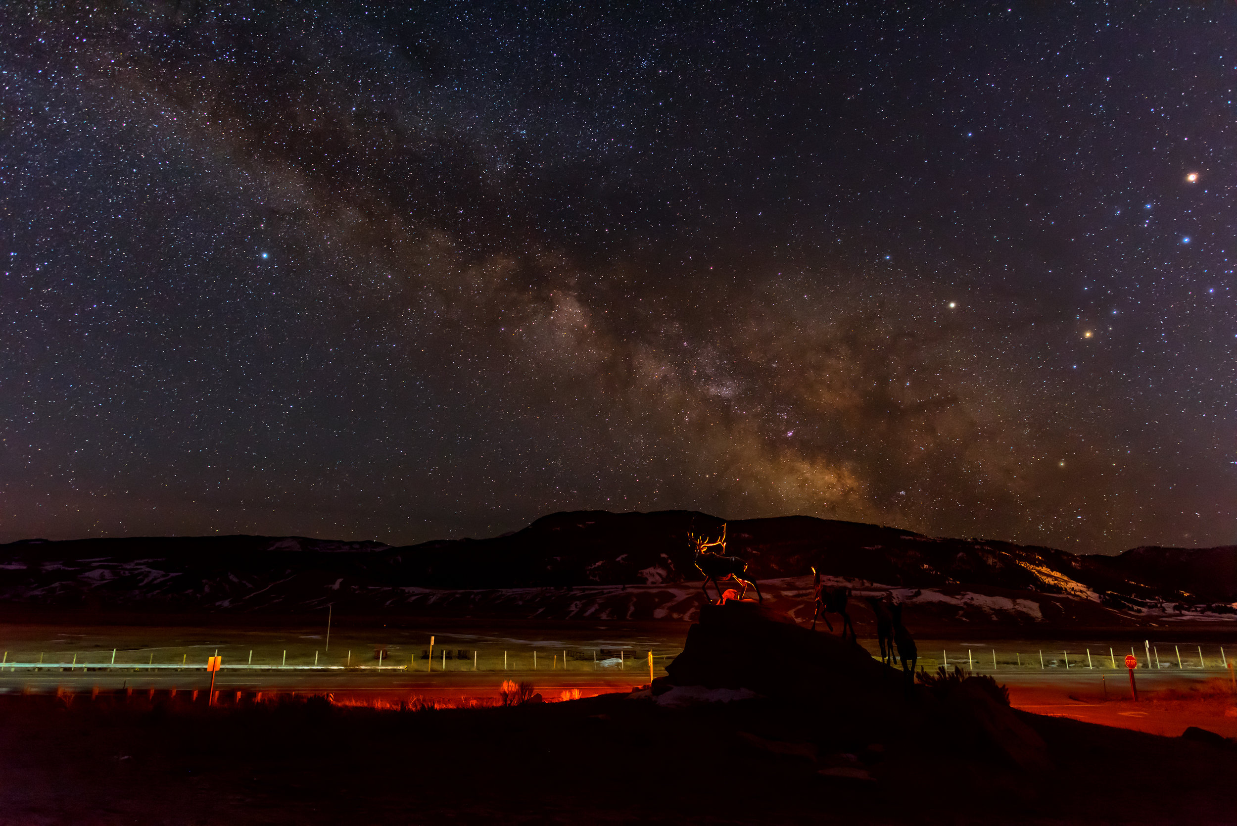 Milky Way Above National Elk Refuge