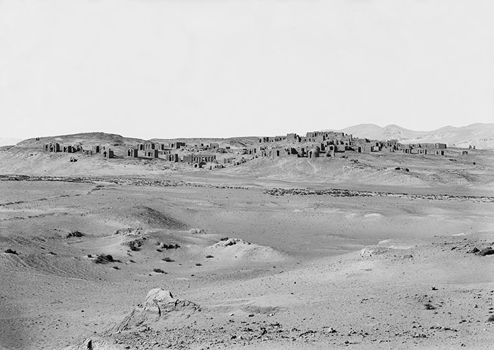View of Bagawat Necropolis, Kharga Oasis, which contained over 200 tombs arranged along streets