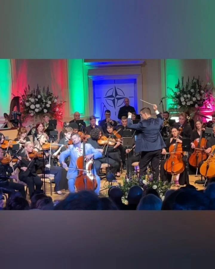 Such an honor to represent Latvia on the 75th anniversary of NATO and sharing the @librarycongress with wonderful @lukefraziermusic and @theamericanpops 🎻🌟 Fabulous event with fabolous people. 
@nouveauproductions 
@garyppoon my honorary friend, th