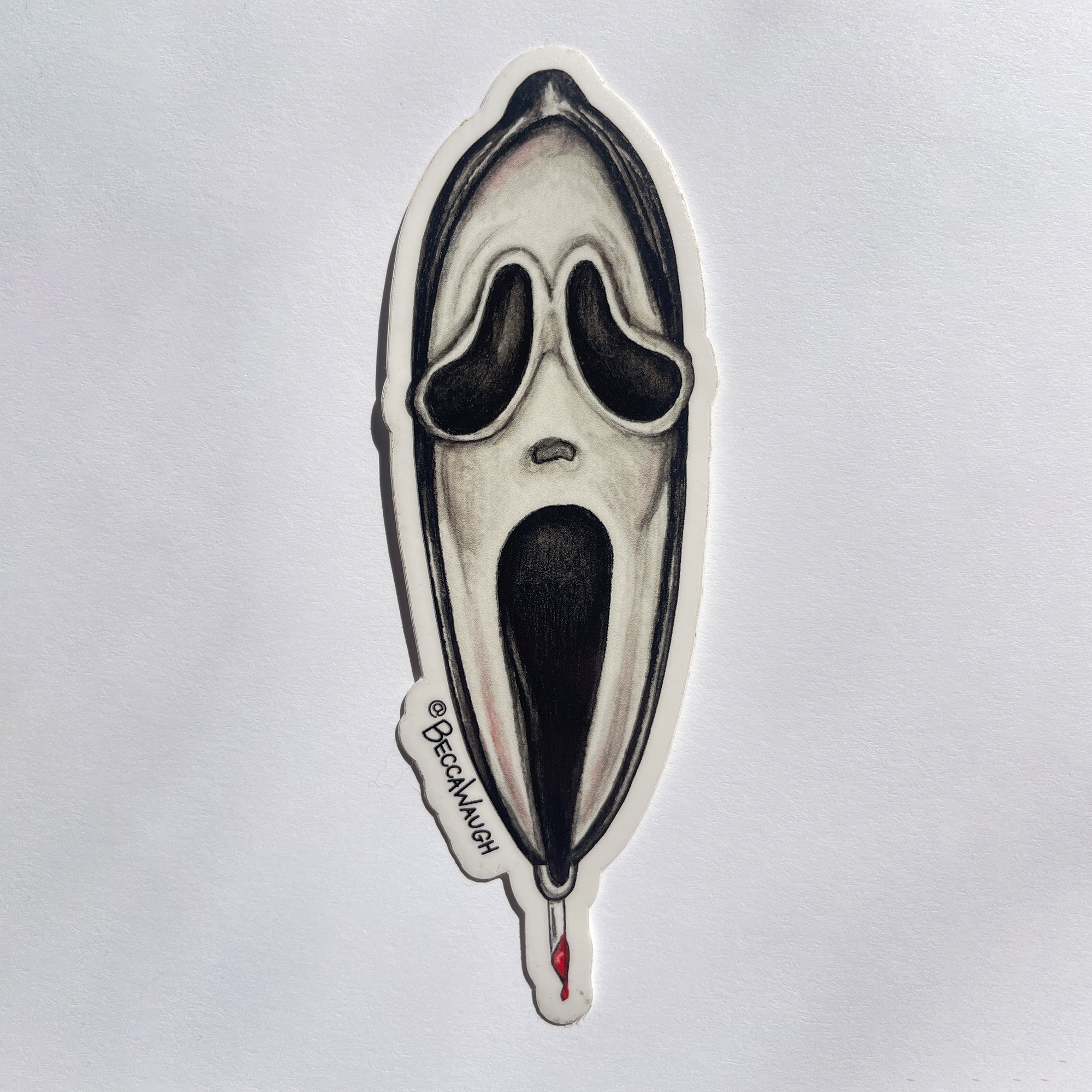 Scream Dog Art Sticker