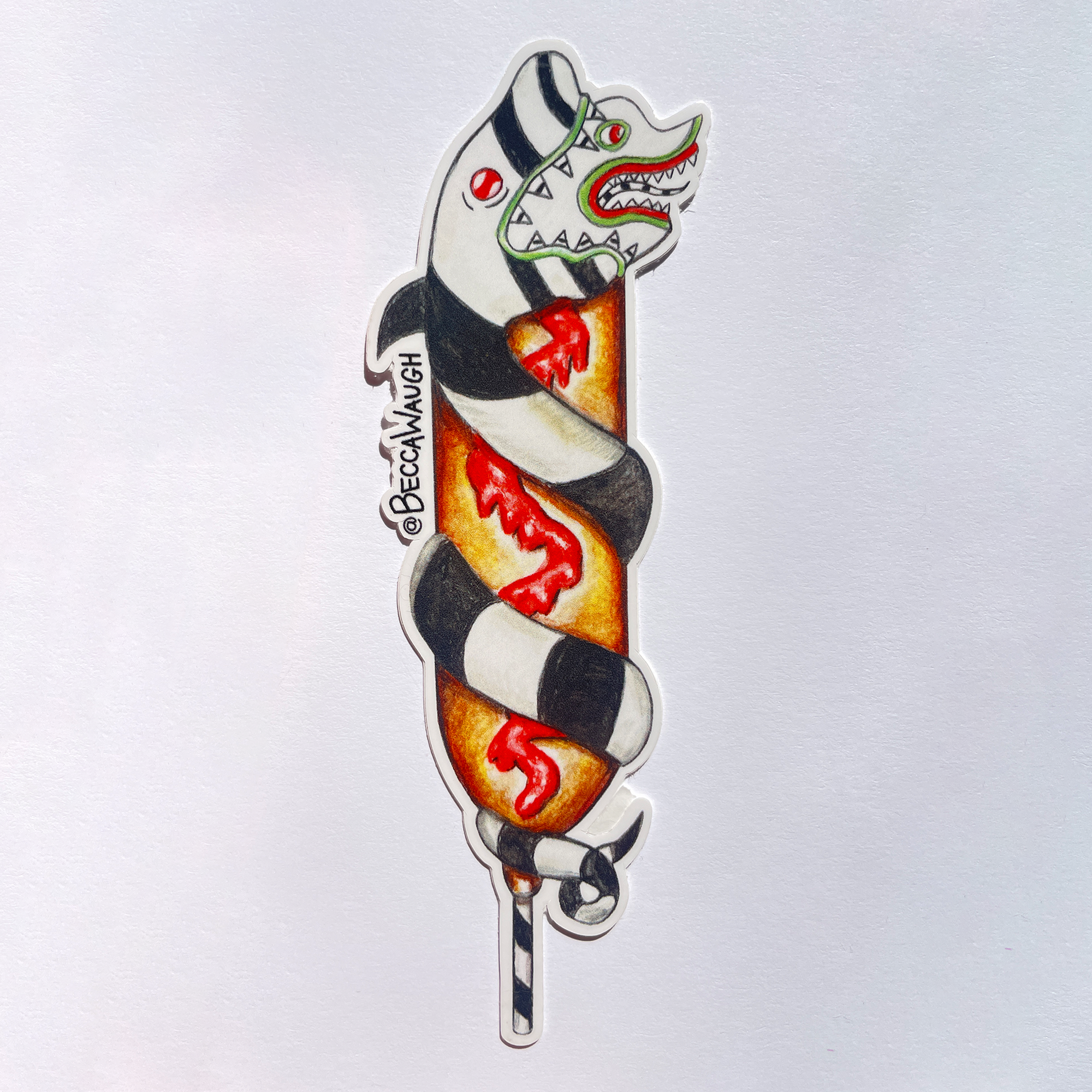 Sandworm Dog Art Sticker
