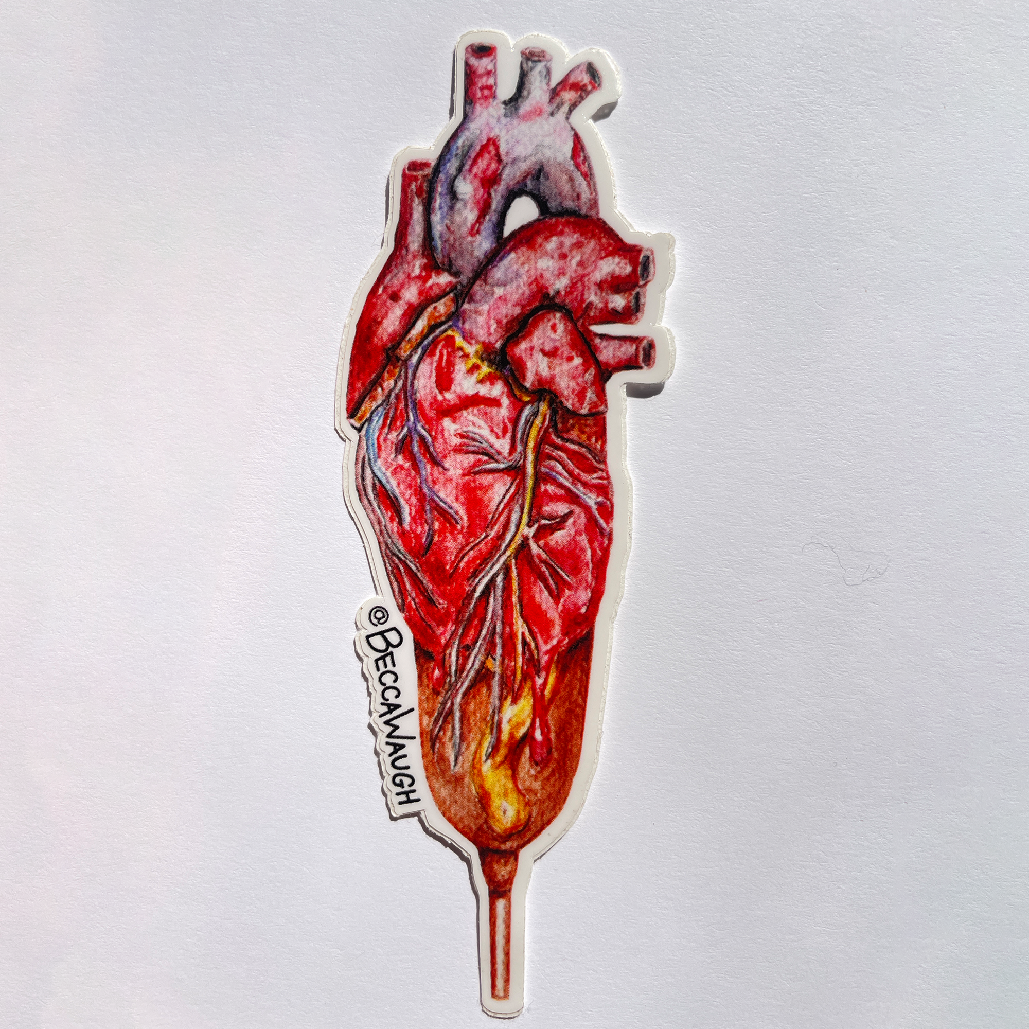 Heart Dog Art Sticker