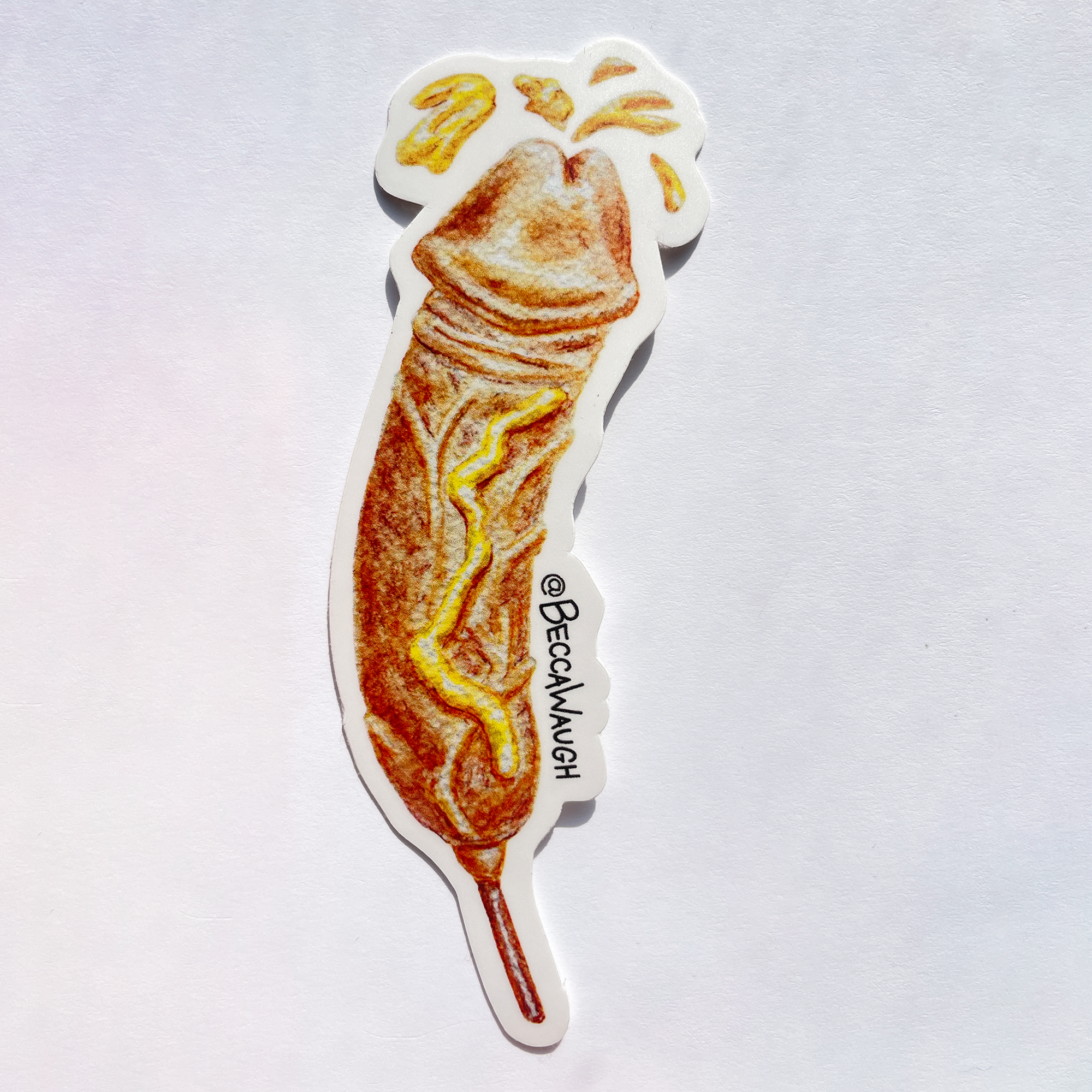 Dick Dog Art Sticker