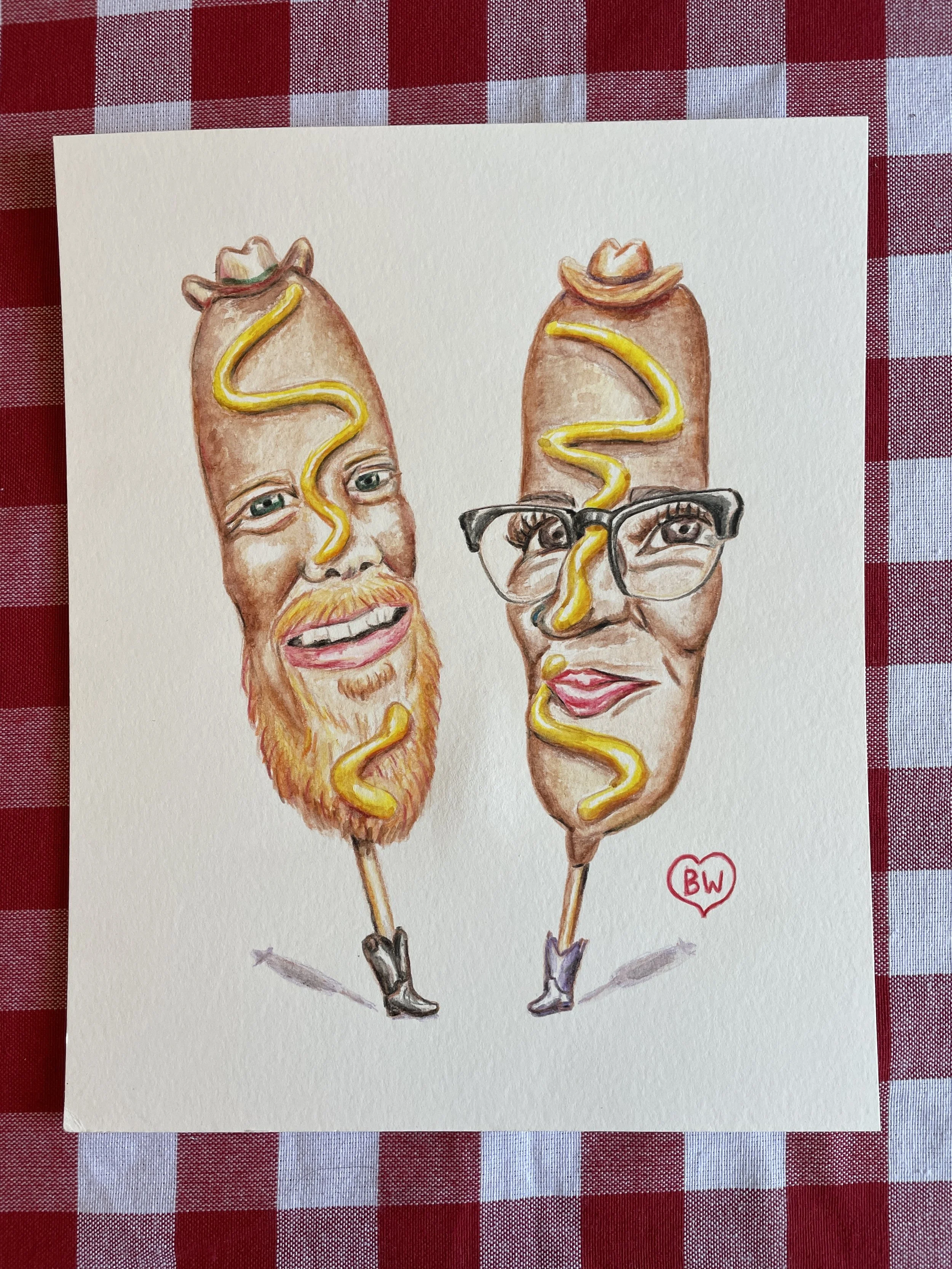 "Fancy" Corn Dog Portrait