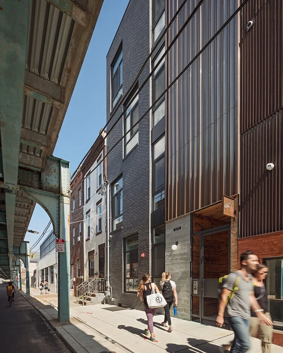 Last night we received a Merit Award from AIA Philadelphia for Lokal Fishtown!  We were grateful to have clients like @stay_lokal that value design and wanted a high-performance building, even on a complex and challenging site along the El.  The proj