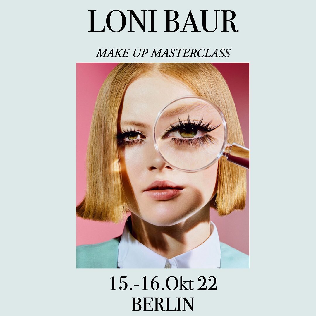 SIGN IN &bull; MASTERCLASS WITH 
LONI BAUR @baurloni 

Sichere Dir Dein Ticket und schreib uns an mail@cbcompany.de 

Wir freuen uns auf diese beiden inspirierenden Tage mit dieser BEAUTY QUEEN &hearts;️ 

#masterclass #lonibaur #learnfromthebest #be