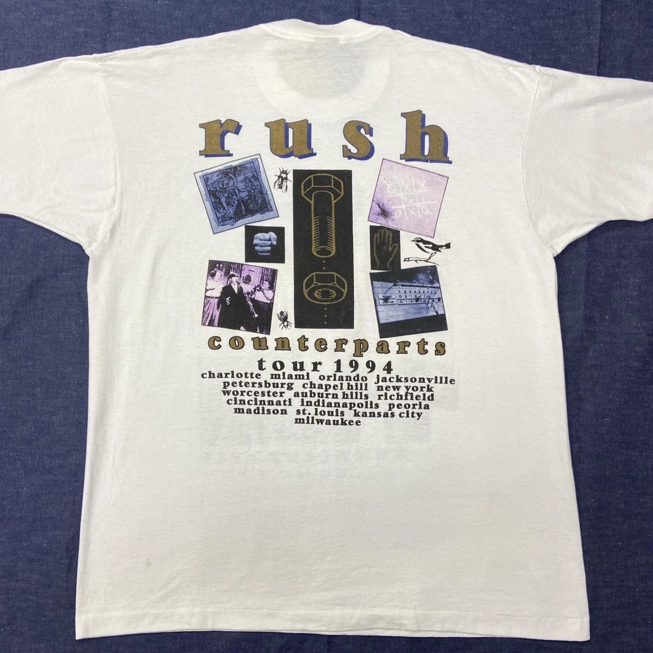 Vintage 90s Rush Counterparts Tour Tee — CRUEL WORLD