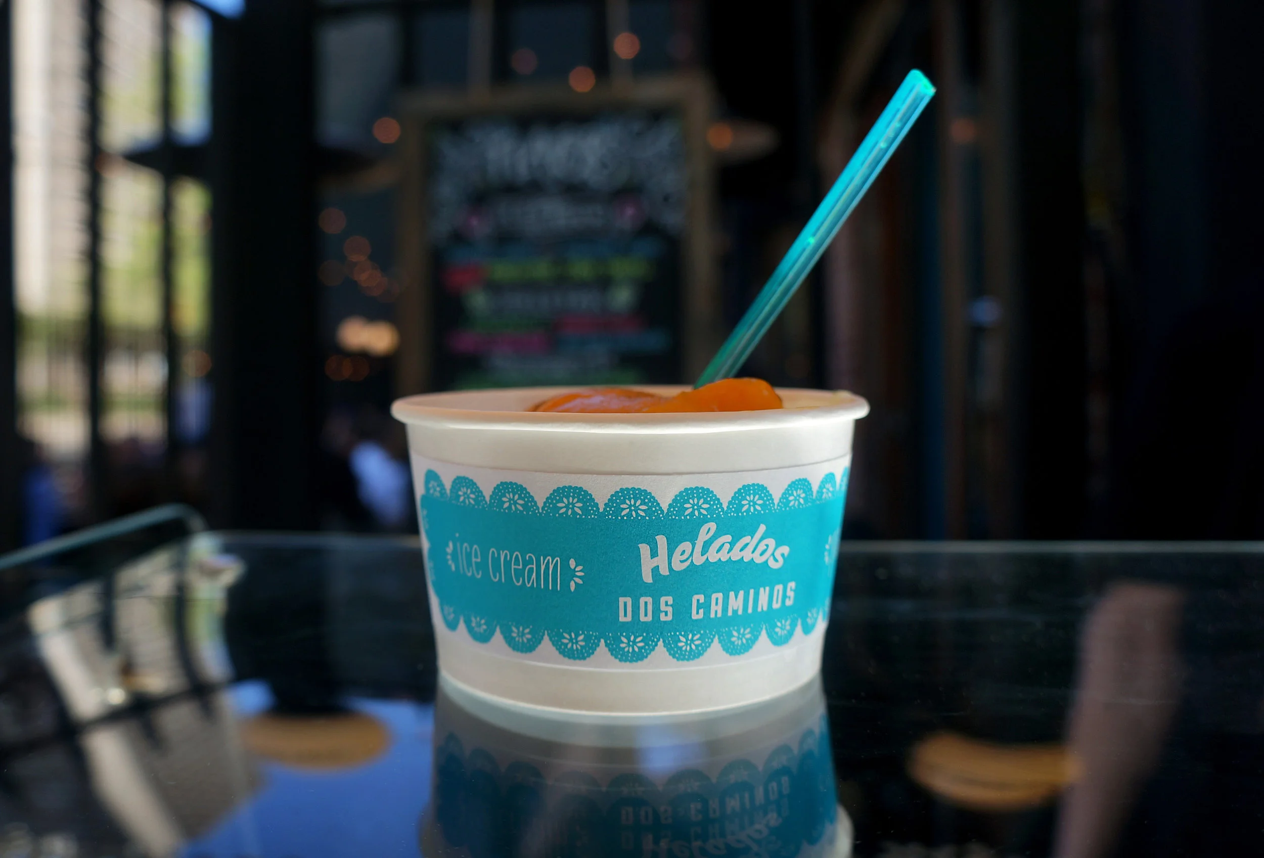  Label for take-out ice cream container 