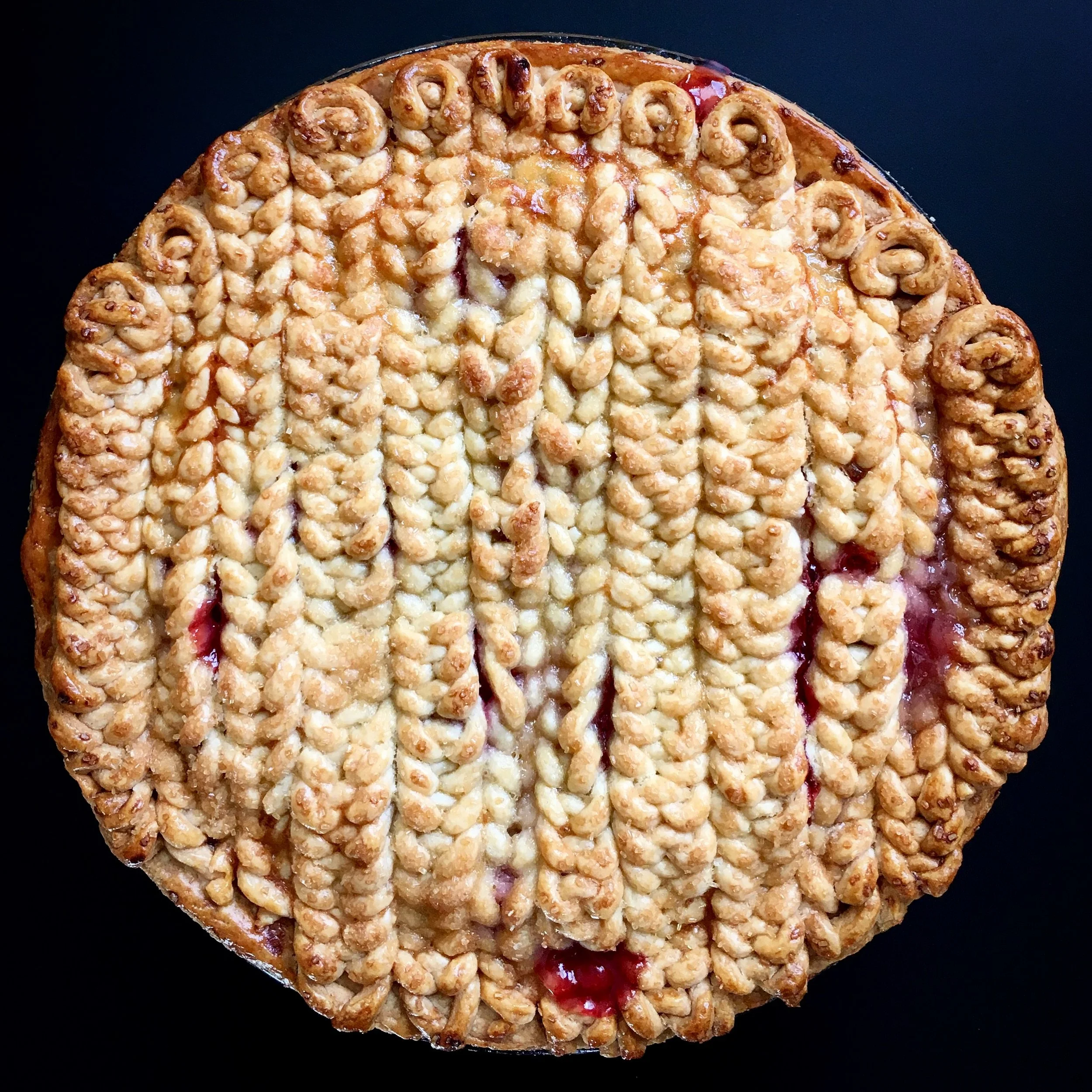  Date: September 26th, 2017   When knit hits the fan. 💩| @batterednbaked is the genius behind this sweater crust, and a sweet little hangover gets the credit for my lack of precision. But since this took FOREVER, I'm probably never attempting it aga