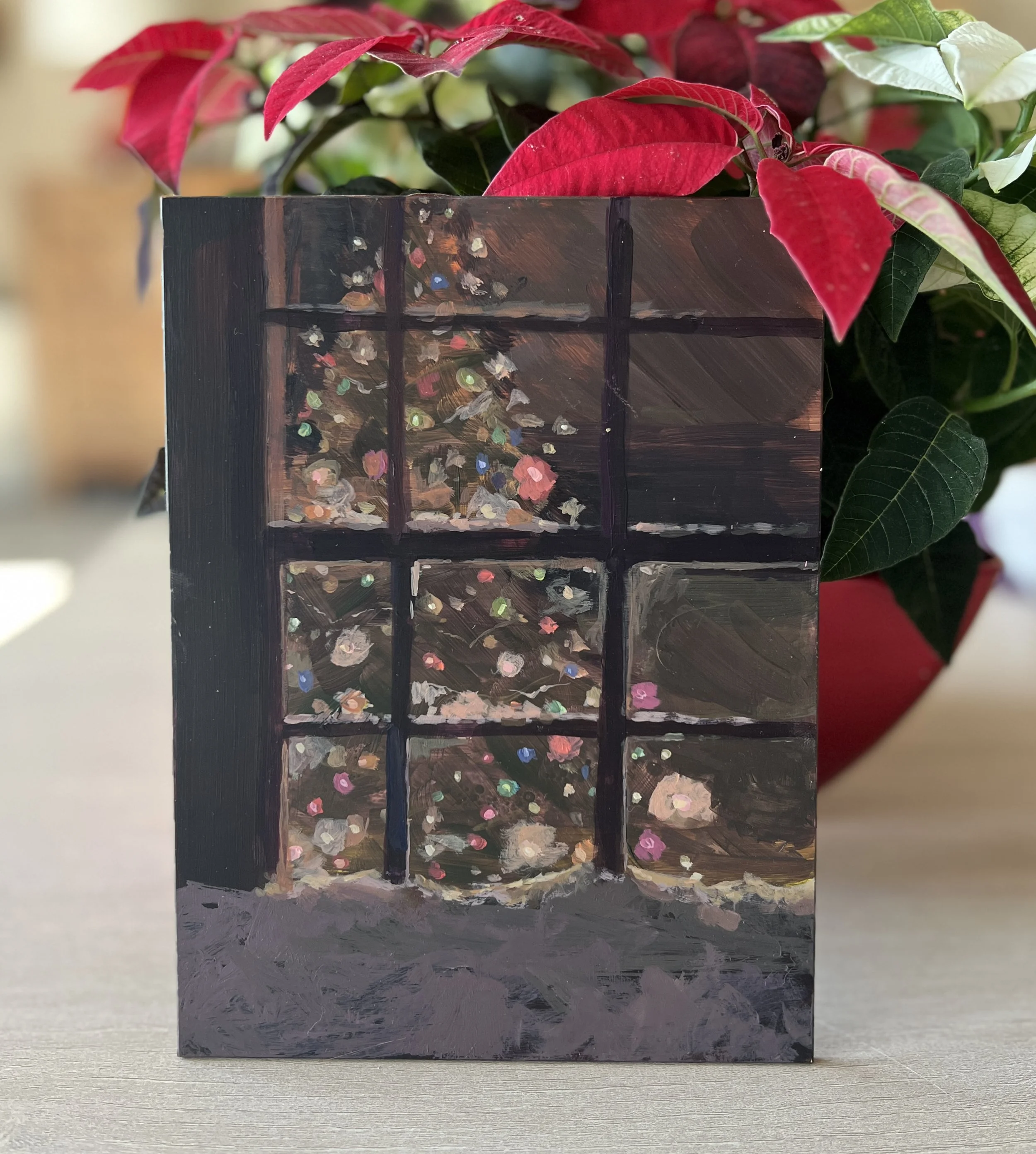 Christmas Nostalgia - Original 6x8 Painting