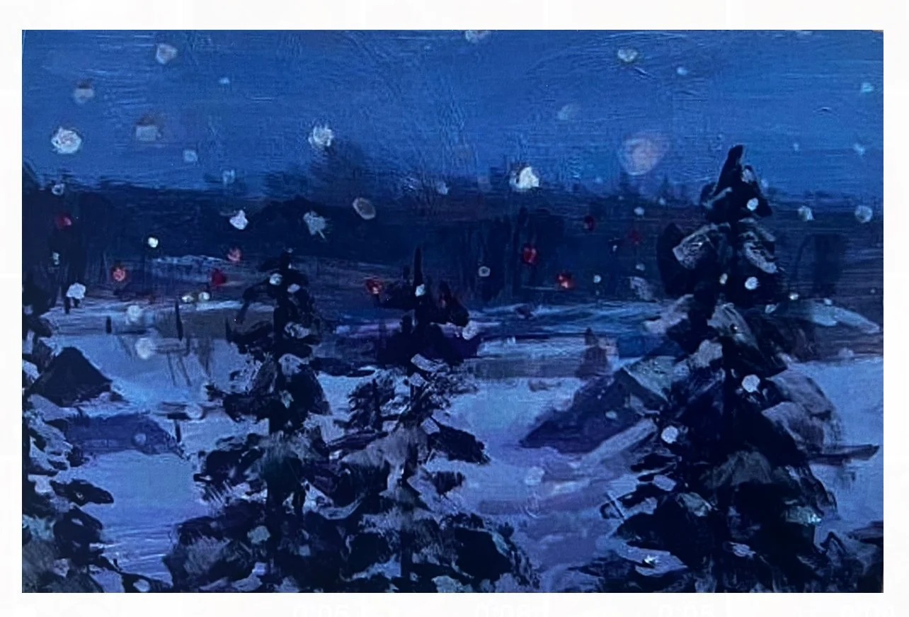 Distant Lights 12x8" Print