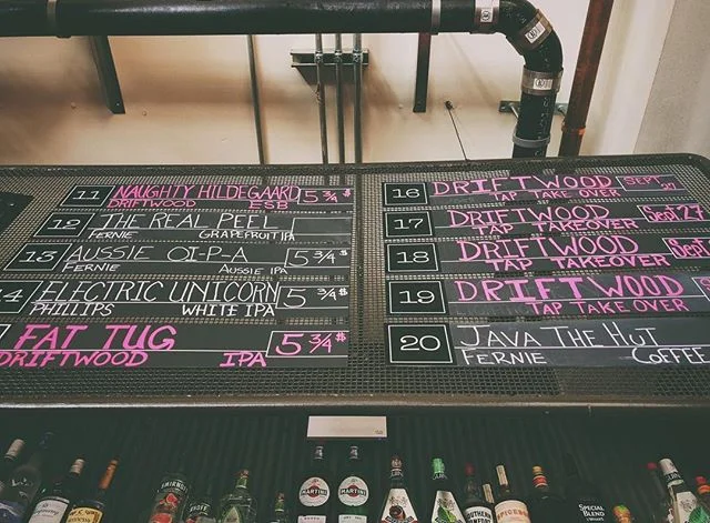Pink ink on the taplist can only mean one thing! Tap Takeover starts now! Join us for an evening of tasty brews from @driftwoodbrewery, beer trivia and beer merch! We'll see ya'll there! 5PM-11PM⠀
⠀
.⠀
.⠀
.⠀
.⠀
.⠀
.⠀
.⠀
.⠀
.⠀
#fhkt2018 #heritage #restoration #gastropub #cranbrook #cranbrookbc #downtowncranbrook #explorecranbrook #kootenays #kootenaylife #britishcolumbia #tapintothekootenays #eatlocal #history #microbrew #taphouse #bar #craftbeer #brick #firehall #patio #patioseason #beer #craftbeer #taptakeover #drinking #ipa #hops ⠀
⠀