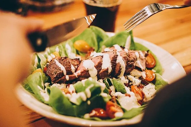 The steak is already cut. The knife isn&rsquo;t for cutting. It&rsquo;s for defense. #getyourown #myrooftopsalad⠀
.⠀
📸@kootenaycreations⠀
.⠀
.⠀
.⠀
.⠀
.⠀
.⠀
.⠀
.⠀
.⠀
#fhkt2018 #heritage #restoration #gastropub #cranbrook #cranbrookbc #downtowncranbrook #explorecranbrook #kootenays #kootenaylife #britishcolumbia #tapintothekootenays #eatlocal #history #microbrew #taphouse #bar #craftbeer #brick #firehall #salad #greens #meat #steak #healthy #foodie #yummy ⠀