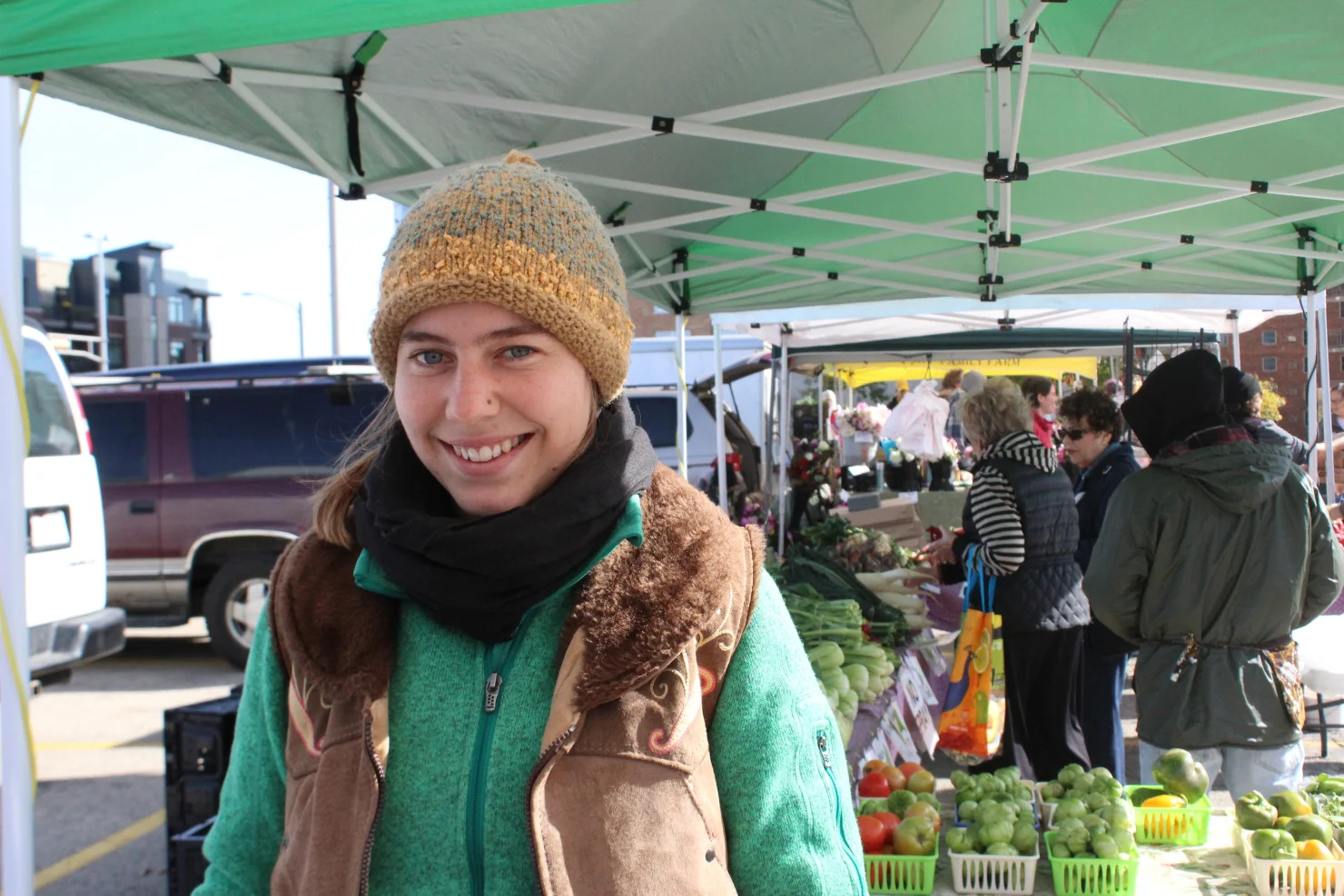 Rosalyn Murphy at the Westside Community Farmers Market. Photo by Rebecca Radix