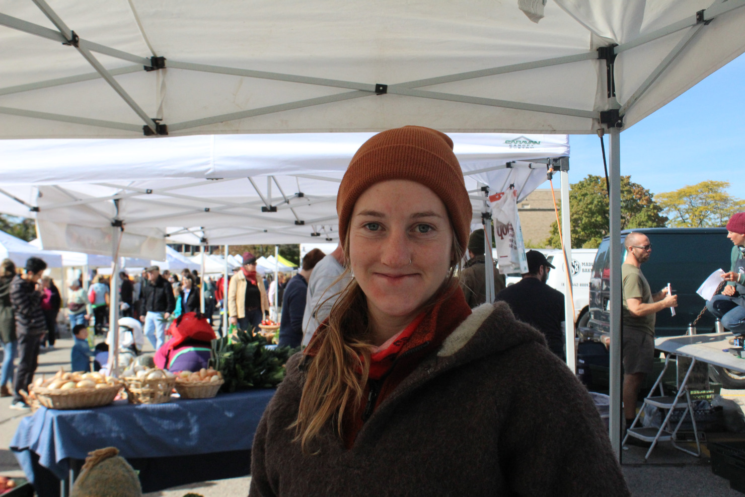 Alicia Murphy at the Westside Community Farmers Market. Photo by Rebecca Radix