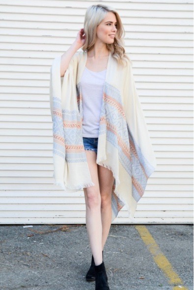 WOOVEN MORROCAN FRAYED EDGE KIMONO - ORANGE.jpg
