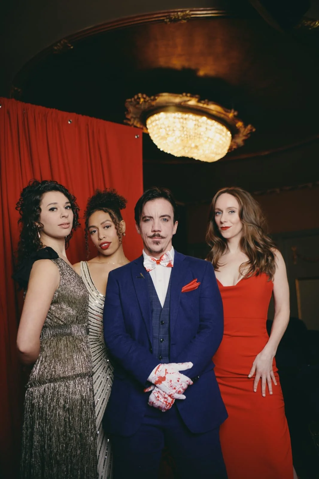  Opening night of Sweeney Todd on Broadway. Hennessy Winkler, Mia Pinero, Kyrie Courter and Megan Ort 