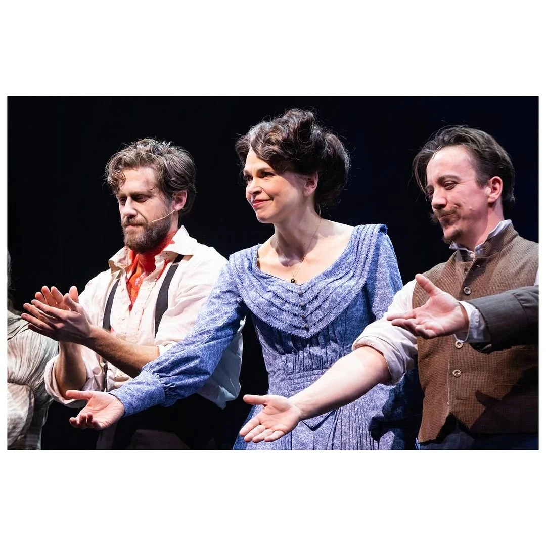  Aaron Tveit, Sutton Foster and Hennessy Winkler in Sweeney Todd on Broadway 