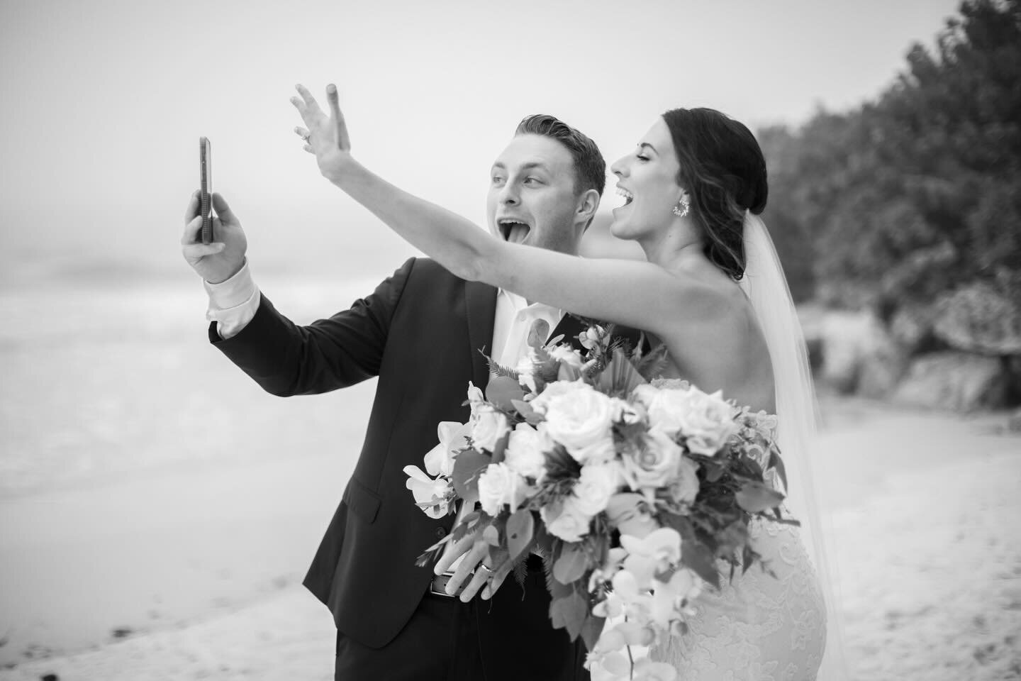 &ldquo;We&rsquo;re married, beaches!!!&rdquo; 

Is what I think they were saying. 🤣 Glancing through some older galleries and loving finding shots like these.