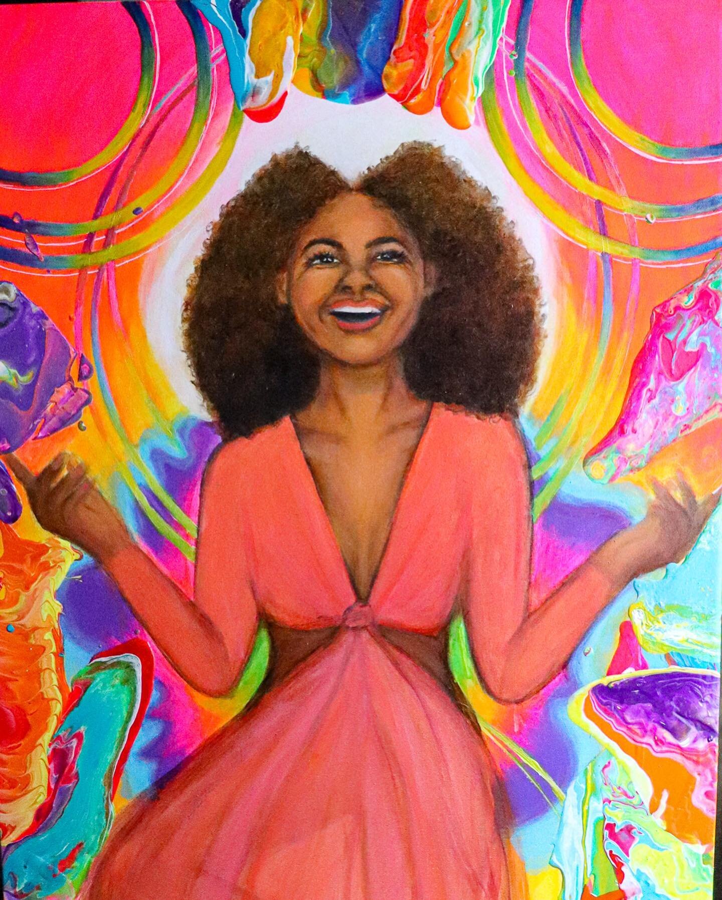 LAS DIVINAS 3/3 

A lady transformed from within
finds meaning in BEING
&mdash; embodied 
This lightworker can see. 
Shes understands spectrums and frequencies 
Stable, poised and open to receive 
Breaths life in to the creative aether
with alchemica