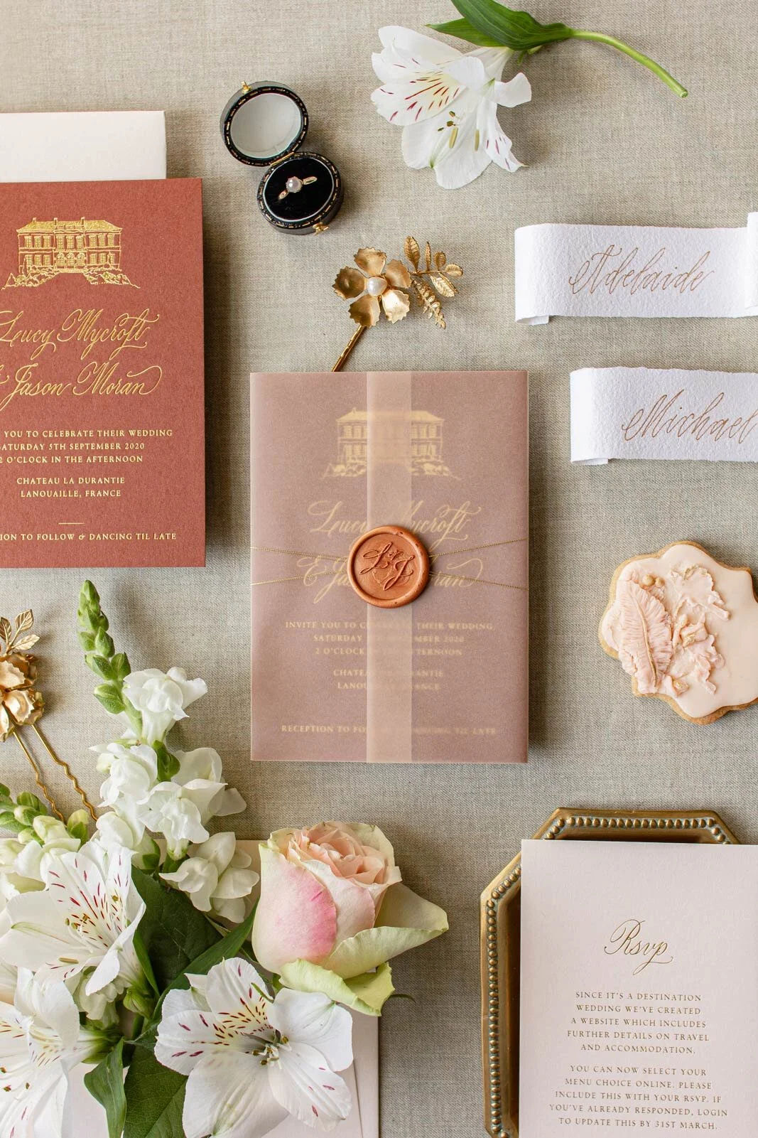 Bespoke monogram wax seal