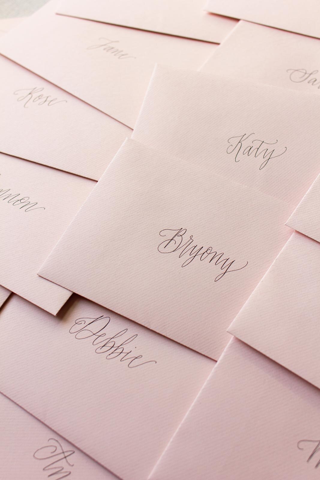Calligraphy envelopes for Nails.INC