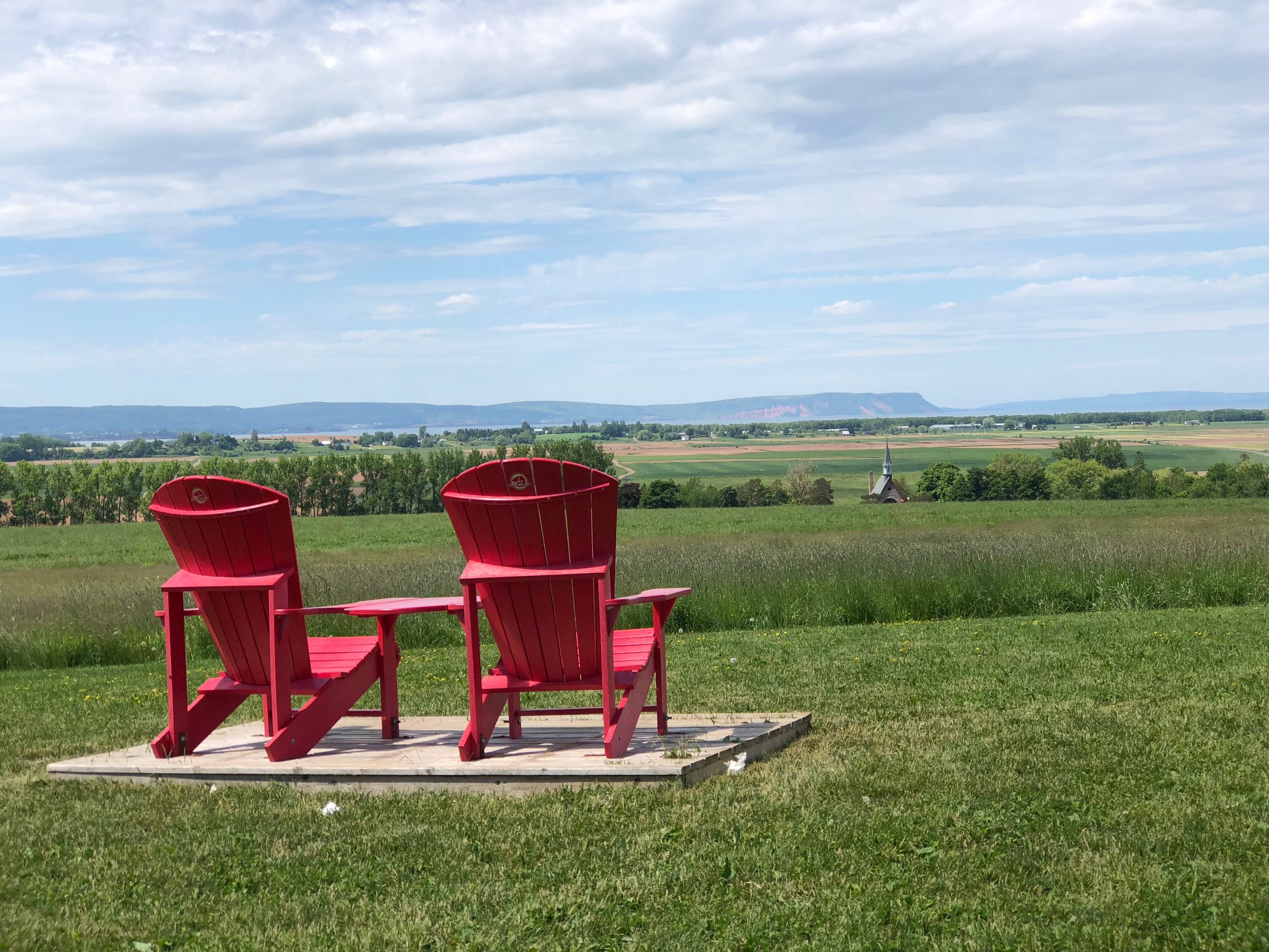 The landscape of Grand Pré, Nova Scotia