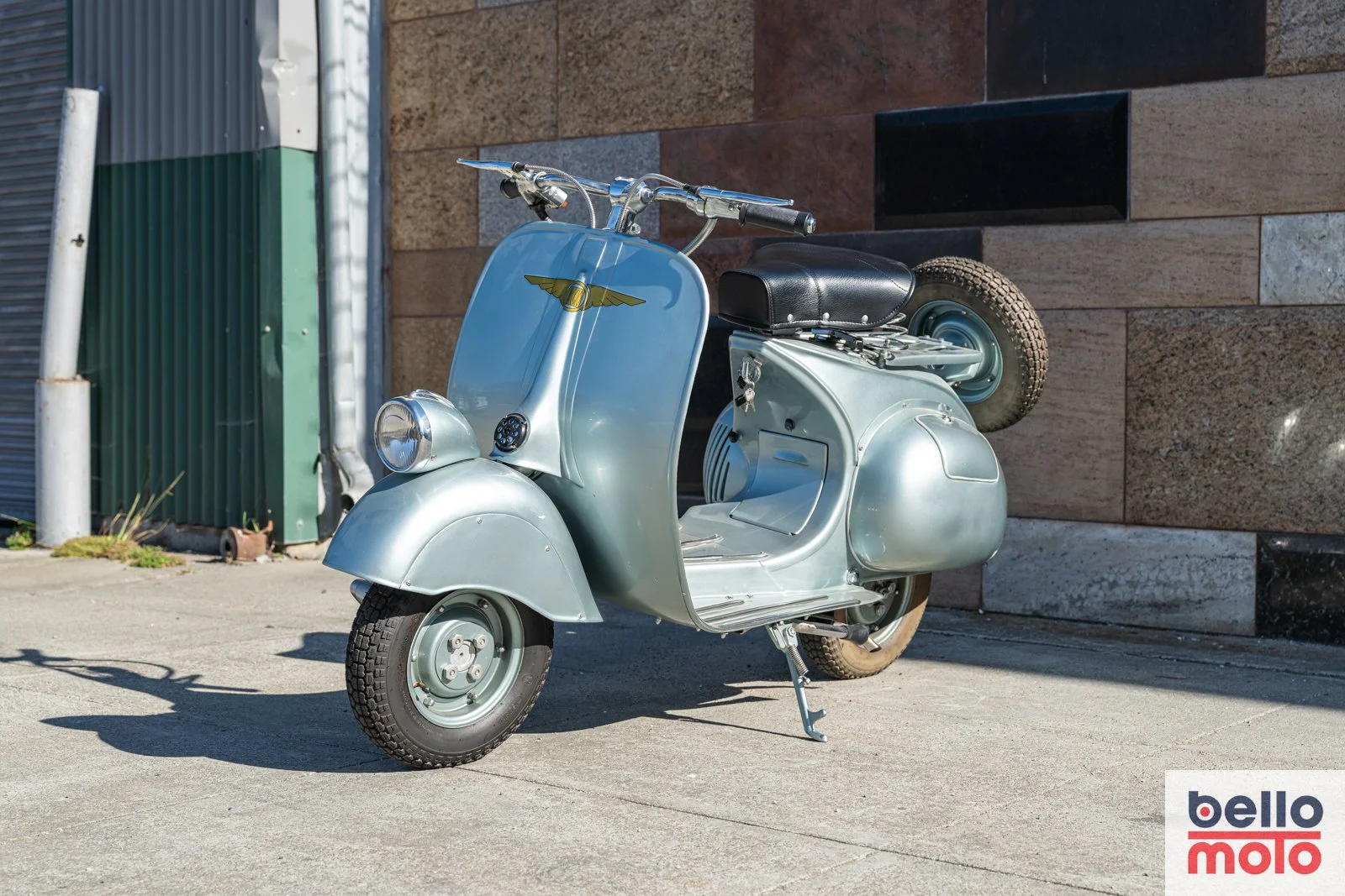 Vespa 50s カスタムシートシルバーラメET3125MODs 1954 MP5 Replica 