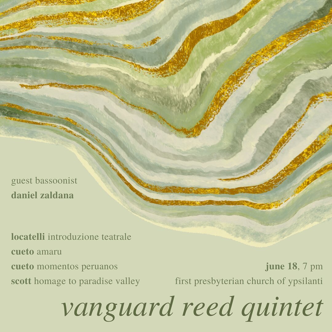Join us for a concert at the First Presbyterian Church of Ypsilanti on June 18 at 7 pm! Featuring guest bassoonist @danielz_1034 and music by Pietro Antonio #Locatelli, @danielcuetomusic, and @jeffscott9167 🎶

Tickets to join us in-person or watch t