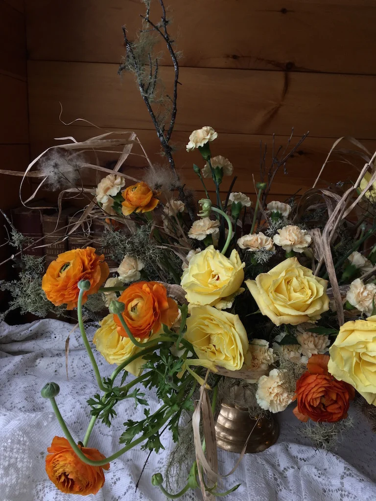 Winter flowers, Craftsbury Common, Vermont