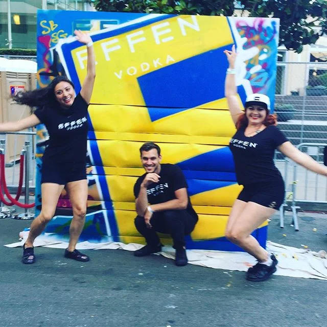 Finished mural by the @effenvodka booth. Thanks @illuminaries