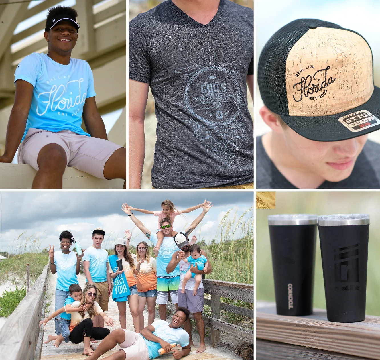  This beach-centric line or merchandise included hand-written “Florida” branded tees/hat, simply branded beach towels and a black-on-black Corkcicle tumbler.  